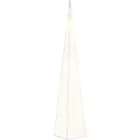 vidaXL Cônes lumineux de Noël 30 LED blanc chaud 60 cm acrylique