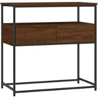 vidaXL Table console chêne marron 75x40x75 cm bois d'ingénierie