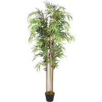 vidaXL Bambou artificiel 730 feuilles 120 cm vert
