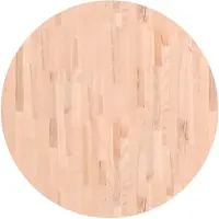 vidaXL Dessus de table Ø90x2,5 cm rond bois massif de hêtre