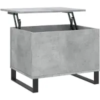 vidaXL Table basse gris béton 60x44,5x45 cm Bois composite