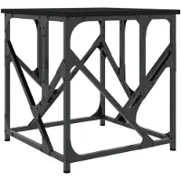 vidaXL Table basse noire 45x45x47,5 cm Bois composite
