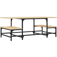vidaXL Table basse en chêne Sonoma 100x50,5x40 cm Matériau dérivé du bois