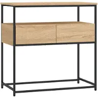 vidaXL Table console Chêne Sonoma 75x40x75 cm Bois d'ingénierie