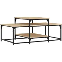 vidaXL Table basse chêne Sonoma 102x60x45 cm Bois composite