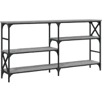 vidaXL Table console sonoma gris 150x29x76,5 cm bois d'ingénierie