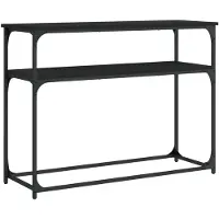 vidaXL Table console noir 100x35,5x75 cm bois d'ingénierie