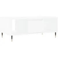 vidaXL Table basse blanche 90x50x36,5 cm Bois composite