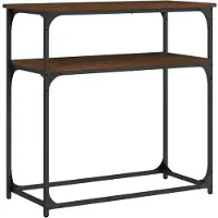 vidaXL Table console chêne marron 75x35,5x75 cm bois d'ingénierie
