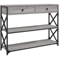 Super Merchant Table console sonoma gris 100x28x75 cm bois d'ingénierie