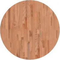 vidaXL Dessus de table Ø80x2,5 cm rond bois massif de hêtre