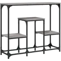vidaXL Table console sonoma gris 89,5x28x76 cm bois d'ingénierie
