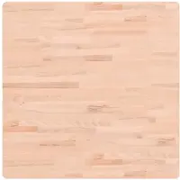 vidaXL Dessus de table 80x80x2,5 cm carré bois massif de hêtre
