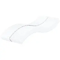 vidaXL Matelas mousse blanc 90x200 cm degré de fermeté H2 H3