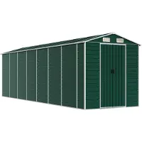 vidaXL Abri de jardin vert 191x640x198 cm Acier galvanisé