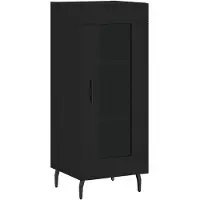 vidaXL Sideboard Noir 34,5x34x90 cm Bois composite