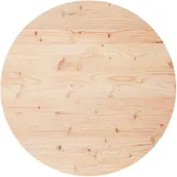 vidaXL Dessus de table rond Ø70x3 cm bois de pin massif