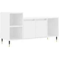 vidaXL Armoire TV blanche 100x35x55 cm Bois composite