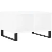 vidaXL Table basse blanche 60x50x36,5 cm Bois composite