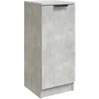 vidaXL Sideboard gris béton 30x30x70 cm Bois composite
