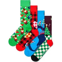 Happy socks Santa´s Workshops Gift Set Half Long Socks 4 Pairs Multicolore EU 41-46 Homme,Femme