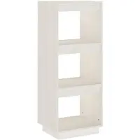 vidaXL Bibliothèque/Séparateur de pièce blanc 40x35x103 cm pin massif