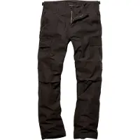 Vintage Industries Pantalon cargo noir