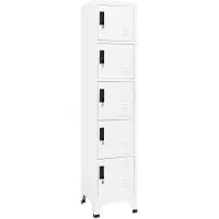 vidaXL Armoire à casiers Blanc 38x40x180 cm Acier