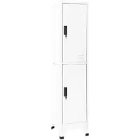 vidaXL Armoire à casiers Blanc 38x45x180 cm Acier