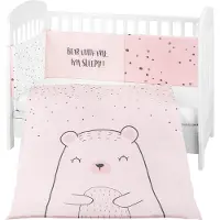 Kikkaboo Game Style Eu Bear With Me 60/120 Cm 2 Pieces Rose Enfants