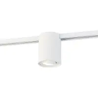 QAZQA Spot sur rail monophasé moderne blanc - Iconic Rondoo Up