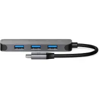 Nedis USB Hub - 1x USB-C - 4x USB A Female - 4-Port port(s) - USB 3.2 Gen 1 - alimentation par USB - 5 Gbps