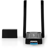Nedis Ac1200 Wifi Usb Adapter Argenté