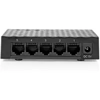 Nedis Gigabit 5 Ports Switch Argenté One Size / EU Plug 220V