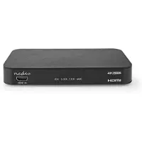 Nedis Hdmi Splitter 1-in 3-out With Audio Extractor 3.5 Mm/toslink Noir