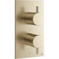 Crosswater Robinet de douche MPRO - encastré - vertical - laiton brossé sw385371/sw385437