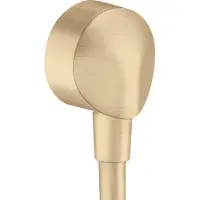Hansgrohe Raccord mural FixFit E, sans dispositif anti-retour, finition bronze brossé