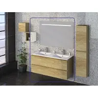 Xellanz Meuble salle de bain Sephia 120 cm bois naturel
