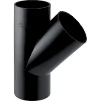 Geberit PE tee, diagonal 45 ° D125