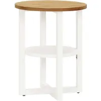 vidaXL Table de lampe 40x50 cm Bois de chêne massif