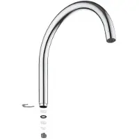 GROHE Bec déverseur en U 13372 chromé