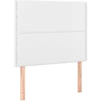 vidaXL Têtes de lit 2 pcs. Blanc 100x5x78/88 cm Similicuir