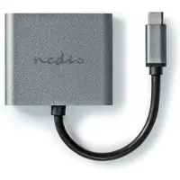 Ginza.se Ccgp64670Bk01 Adaptateur Usb Multi-Port Usb 3.2 Gen 1 Usb-C&Trade ; Male 2X Hdmi&Trade ; 0.10 M Round Nickel-plated PVC Black Envelope