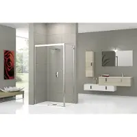 Novellini Rose P2 Porte coulissante 176/182x200cm droite profil chrome mat et vitre claire rose2p176d-1b