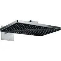 Hansgrohe Douche de tête Rainmaker Select 460 2jet avec bras de douche blanc/chrome : couleur - (2 Types de jets, 18 l/min)