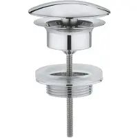 GROHE soupape d'écoulement 65808 1 1/4 pour lavabo sans trop-plein chromé 65808000