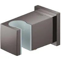 GROHE Coude de raccordement mural Euphoria Cube 26370 avec support de douche mural hard graphite