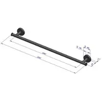 Plieger Como handdoekbeugel magnetisch 550mm mat zwart