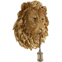 Light & Living - applique murale - Lion - bronze - plastique - lampe animalière - E27 - 3124818