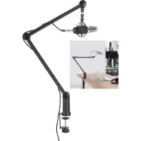 VDD Gaming Bras de microphone professionnel réglable pour vlogging podcasting broadcasting gaming